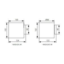 Nástenné svietidlo KASSI G9 O-W - 7