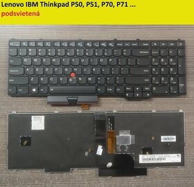 Klavesnice Lenovo Y50, Y50-70, Y70-70// T570, T580, P51 P52 - 7