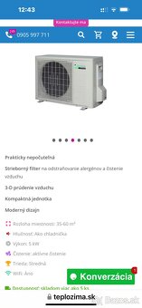 Predam Nastenu investorovu Klimatizaciu Daikin Rx50G3V1B výk - 7