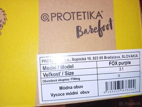 Dievčenské Protetika Barefoot Fox Purple- veľk. 31 - 7