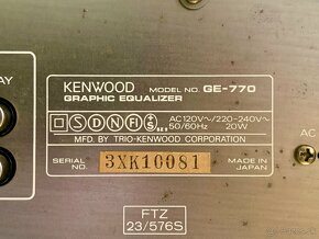 KENWOOD GE-770 …. Graficky Equalizer - 7