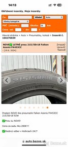 LETNÉ NOVE pneu 215/5018 Falken Azenis FK453CC - 7