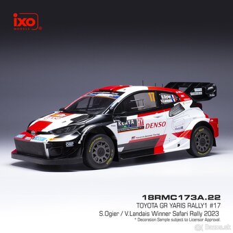 Modely Toyota GR Yaris Rally 1:18 IXO - 7