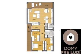 Krásny 4 izbový RD bungalov 114,25 m2 na pozemku 507m2, Sene - 7