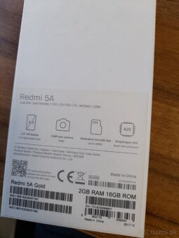 Predám telefón Xiaomi redmi 5A,2GB/ROM 16Gb - 7