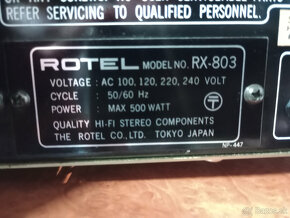 Rotel RX-803 Receiver - 7