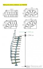 Schodisko mlynárske  TWISTER - 7