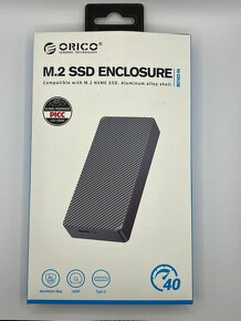 ORICO M214 40Gbps M.2 NVMe Aluminum Striped SSD Enclosure - 7