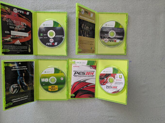 XBOX 360 s dvomi ovládačmi+4 futbalové hry - 7