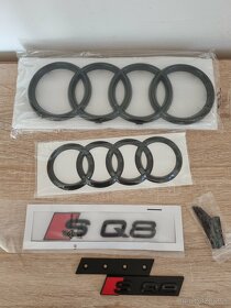 AUDI ZNAK LOGO AUDI KRUHY EMBLEMY SLINE AUDI ZNAKY NAPIS - 7