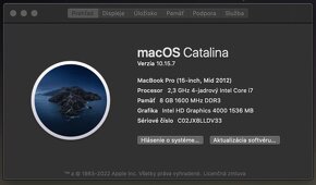 MacBook pro 15 mid 12 - 7