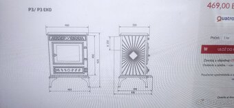 KACHLE liatinové 7,4kW - 7