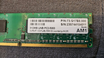 Pamäte 2GB DDR3 PC8500 aj DDR2 - 7