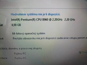 15,6" Fujitsu Lifebook / 120gb ssd / 4gb ram / Windows 7 - 7