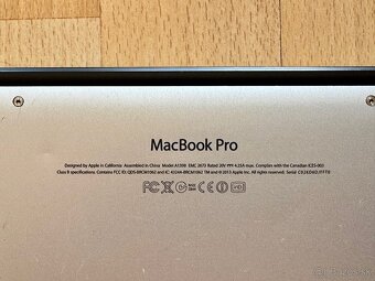 MacBook Pro 15" i7-2,4GHz,4j/8GB/256GB, NOVÁ BATÉRIA - 7