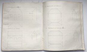 Starožitné nemecké knihy architektura, ručne písané, RU - 7