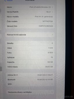 iPad air 4.generácia 64gb - 7