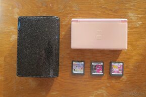 Herná konzola Nintendo DS lite + púzdro, nabíjačka a hry - 7