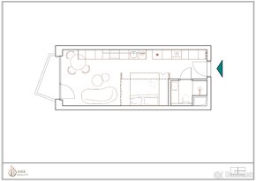 Dizajnový 1 izbový byt v novostavbe na ulici Vajnorská - 7