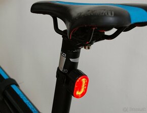Mini LED bike svetlá predné + zadné, 10 režimov, micro USB - 7