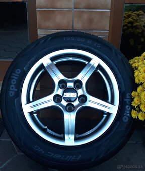 alu R15 5x110, Opel Astra, (+pneu 195/60, takmer NOVÉ) - 7