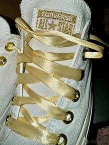 converse white/gold trendy original tenisky-botasky - 7