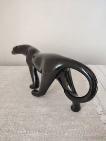 Keramia veľký čierny panther keramická soška 30 cm - 7