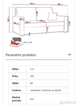 Pohovka rozkladacia - 7