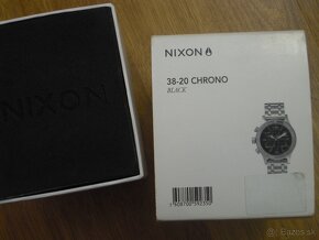 Nove Unisex hodinky NIXON chrono 38-20 silver black - 7