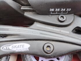 Predám kolieskové korčuľe Hy Skate 33-36 sivo-fialové - 7