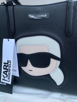 Kožená shopper bag kabelka Karl Lagerfeld Ikonik 2 - 7