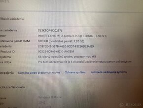 Notebook 15,6" Acer. Intel i3-6006U 2x2.00GHz.8gb ram.512SSD - 7