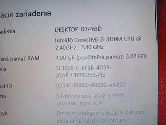 predám ntb HP / Intel core i3 / 4gb ram / ssd disk / HDMI - 7