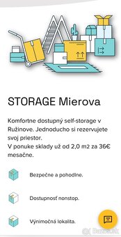 Sklad č.7, plocha 4,6m², Mierová 58, Bratislava - 7