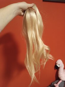 Tape in vlasy na páskach blond 40 cm - 7