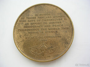 masívna AE medaila 1984 Vietnam Veterans National Medal - 7