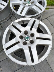 5x100 R15 Skoda alu disky - 7