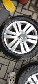 Predám celoročnu sadu kolies 206/55R16 rozteč 5x112 R16 - 7