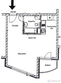 Na prenájom 1 izbový byt, Bratislava, Dúbravka, Agátova ul. - 7