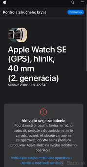 Apple Watch SE 2 (2024) 40mm Starlight - neaktivované - 7