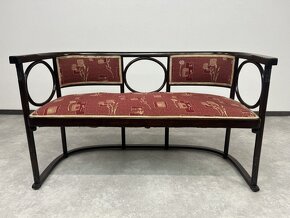 Secesná sofa Fledermaus no.728 arch.Josef Hoffmann - 7