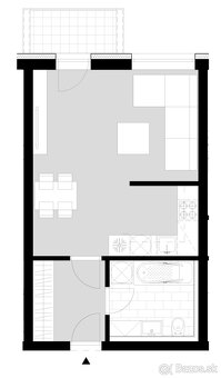 1-izbový byt v štandarde (Noemis Stupava) - 7