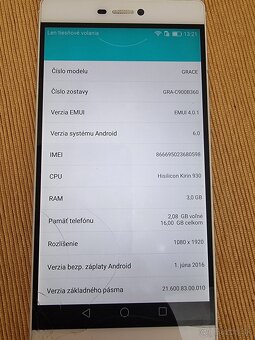 Huawei P8 GLAR09 Grace White CPU 8 jadro, 3gb RAM, GPS - 7