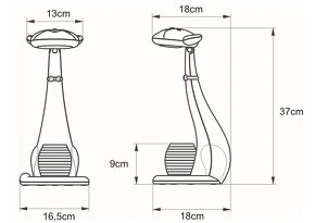 Stmievateľná stolná LED lampa 6W Mačka - 7