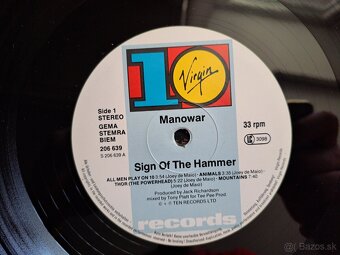 Lp MANOWAR- Sign of the Hammer / EX +++ - 7