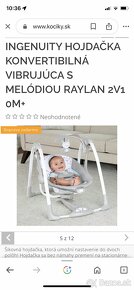 Detská vibrujúca hojdačka s melódiou 2v1 RAYLAN - 7