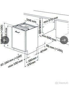 Vstavaná Umývačka riadu BEKO DIN28422 - 7