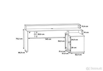 Počítačovy písací a herný stôl - 7