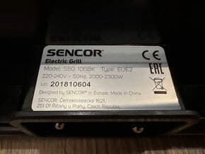 Elektrický stolný gril Sencor SBG 106BK - 7