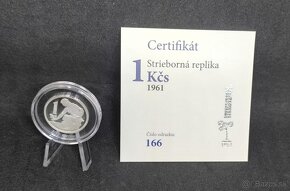 replika 1 Kčs v AG 1957 - 1961 - 1991 - viď foto - 7